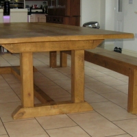 10' x 4' Pie table and bench