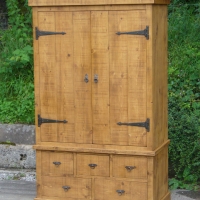 Rustic plank wardrobe