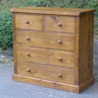 Image shows chest of drawers 2 over 3 48