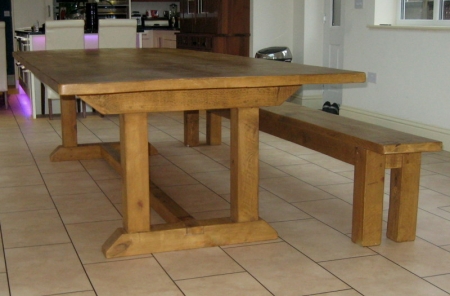 10' x 4' Pie table and bench